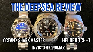 OceanX Sharkmaster 1000 SMS1012  Helberg CH1  Invicta Hydromax  James Cameron Deepsea Review [upl. by Hilde486]