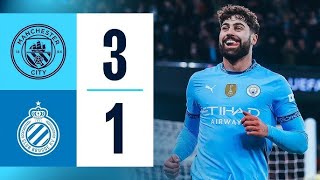 HIGHLIGHTS Manchester City vs Club Brugge 31 [upl. by Slemmer]