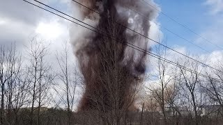 On camera Massive explosion rocks Maine paper mill [upl. by Slohcin830]