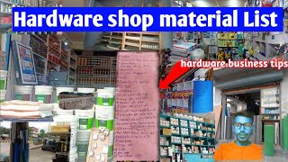 hardware Shop material Listhardware business tipshardware store items list [upl. by Einej]