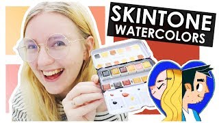 FINALLY A SKIN TONE WATERCOLOR PALETTE [upl. by Noseaj435]