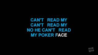 Poker Face in the style of Lady Gaga karaoke video with lyrics [upl. by Rettke258]