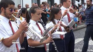 Desfile Filarmónicas Festa Srª Lourdes 2019 Lajes Ilha Pico Açores [upl. by Enyamert]