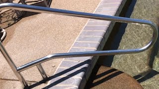 How to Install a Handrail for the Pool Complete Installation [upl. by Irt863]