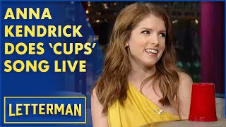 Anna Kendrick Performs the Cups Song  Letterman [upl. by Viradis]