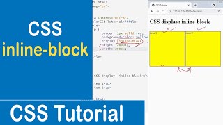 28 CSS Display inlineblock  CSS Tutorial [upl. by Linus169]