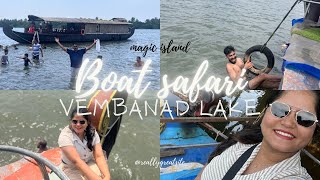 വേമ്പനാട് കായലിന്റെ നടുക്ക് ഇറങ്ങിയാലോ MAGIC ISLAND Boat safari vlogDr Ammu chacko [upl. by Asil]