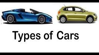 Types and names of cars [upl. by Sutniuq]