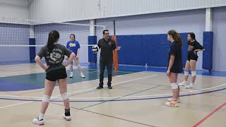 Volleyball Serve Receive to Target Drill [upl. by Aelram]