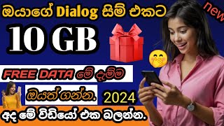 Dialog 10 GB data sltechstudio10 GB FREE DATA  👍🤗❤️ [upl. by Pia]