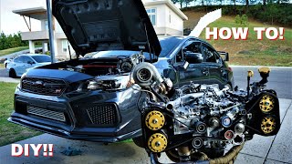 How to change your timing belt STI  WRX  BAJA [upl. by Adnar]