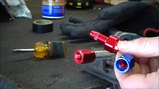 DIY Nylon Fuel line pushquick connect [upl. by Norved]