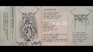 Sadistic Intent  Conflict Within 1989 full Demo [upl. by Shugart772]