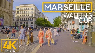 4K City Walking Tour  MARSEILLE  Exploring Cities of France [upl. by Kirtley]