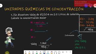 UNIDADES QUÍMICAS DE CONCENTRACIÓN  Soluciones [upl. by Brianna]