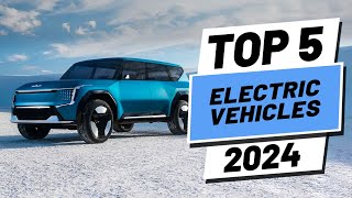 Top 5 BEST Electric Cars of 2024 [upl. by Aeriell]