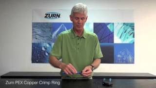 Zurn PEX Plumbing Copper Crimp Ring  How it Works [upl. by Ttezzil]