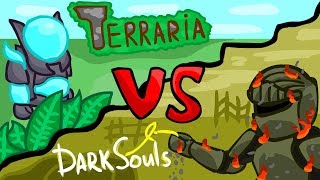 Terraria vs DarkSouls Battle Animation [upl. by Aramo]