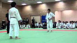 Tomiki Aikido Fights  features of technique [upl. by Rendrag]