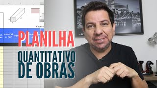 Quantitativo de Obras Automático com Planilha Gratuita [upl. by Baird]