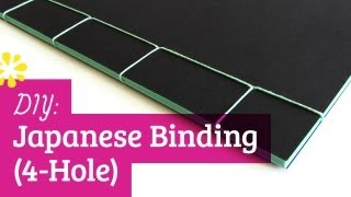 4Hole Japanese Bookbinding Tutorial [upl. by Sofia]