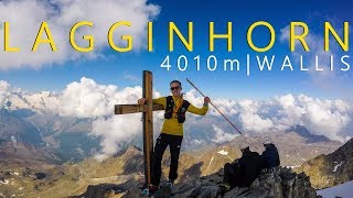 Lagginhorn 4010m  Ein gutmütiger 4000er mit gewaltigem Panorama  Wallis [upl. by Haydon346]