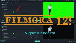 Comment éliminer un fond vert sur une vidéo avec Filmora 12 Deux méthodes très simples [upl. by Klimesh]