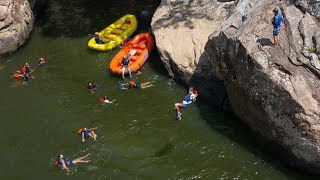 Jump Rock of West Virignias Lower New River Gorge—Slow and in Reverse [upl. by Giusto133]