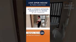 LIVE Open House Highlight 4  Brand New Detached House with 71 Rooms  Upp Thomson [upl. by Anihtyc]