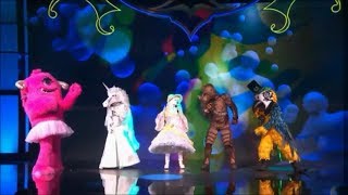 The masked singer  Monster Eenhoorn Hond Neushoorn amp Papegaai met quotComing homequot [upl. by Locklin]