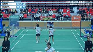 복식 GD U15 64강  KOR CHO EunsolSONG Jihyo vs KOR HAN Seon YooKANG Na Eun2024 밀양 원천요넥스 코리아주니어오 [upl. by Ahsanat]