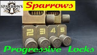 1155 Review Sparrows PROGRESSIVE Training Locks and Cutaways [upl. by Lucey]