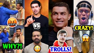 WHY Puneet Superstar got BEATEN by Influencer 😱 Dhruv Rathee Vs Flying Beast Ronaldo MrBeast [upl. by Dnalrag429]