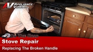 Whirlpool Stove Repair  Broken Handle  Door Handle [upl. by Delfine]