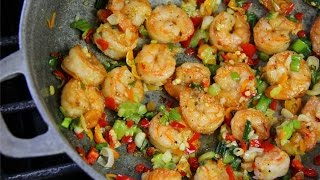 Tasty Pepper Shrimp TastyTuesdays  CaribbeanPotcom [upl. by Yesnnyl]