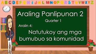 Bumubuo sa Komunidad  Grade 2 Araling Panlipunan [upl. by Sivatco]