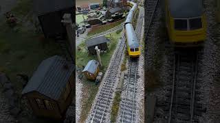 Peco streamlined points crossover passed over by a Network Rail Maintenance train [upl. by Voltmer167]