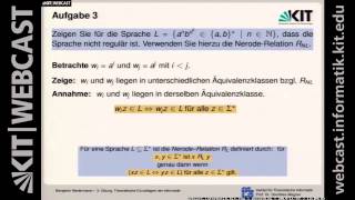 12 Minimierung von Automaten NerodeRelation TuringMaschinen [upl. by Aicyle410]