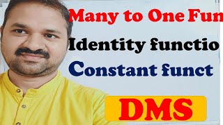 Many to One Function  Identity Function  Constant Function  Discrete Mathematics  MFCS [upl. by Lancaster]