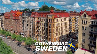 SWEDEN Walk 🇸🇪  Walking in Gothenburgs first suburb Haga amp Linne with trendy cafes amp restaurants [upl. by Leanahtan182]