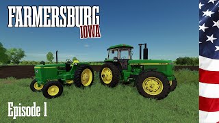 NEW SERIES  Farmersburg Iowa  Episode 1  Farming Simulator 19 [upl. by Kimble]