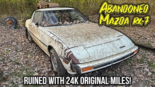 First Wash in 25 Years Barn Find RX7 With 24k Original Miles  Satisfying Restoration [upl. by Yalcrab]