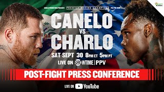 Canelo Alvarez vs Jermell Charlo POSTFIGHT PRESS CONFERENCE  CaneloCharlo [upl. by Oisor]