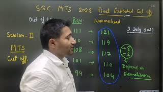 SSC MTS 2022 Shift Wise Normalisation Marks [upl. by Annahpos592]