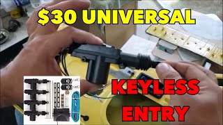 how to install KEYLESS power DOOR LOCKS on ANY VEHICLE for 30 [upl. by Ranitta915]