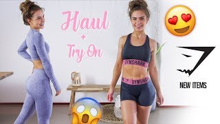 NEW GYMSHARK TRY ON  HAUL [upl. by Reffotsirk]