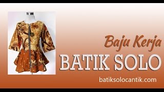 BAJU KERJA BATIK MODEL PEPLUM SHIREEN [upl. by Bunce]