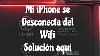 Mi iPhone se desconecta del wifi solución aquí [upl. by Aikat]