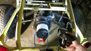 Electric Dune Buggy Volkswagen Sandrail First motor test after mounting [upl. by How]