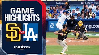 Padres vs Dodgers NLDS Game 5 Highlights 101124  MLB Highlights [upl. by Cathie]